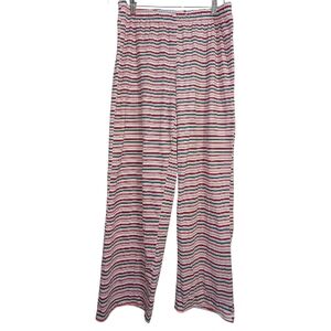 NO BRAND WOMEN'S COLORFUL STRIPED PAJAMA PANTS SIZE M